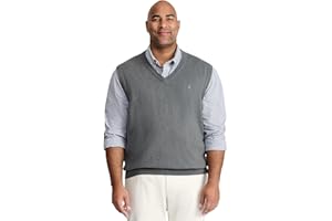 IZOD Men's Big and Tall Premium Essentials V-Neck Sweater Vest