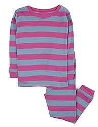 Leveret Boys Girls Kids Striped Two Piece Cotton