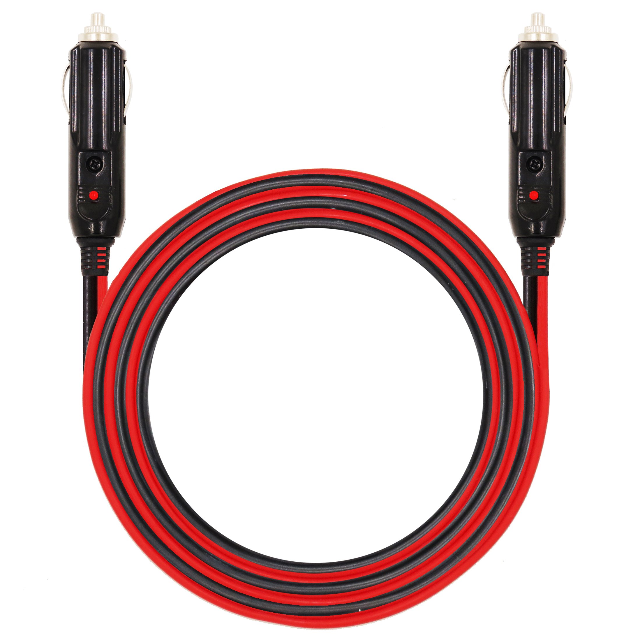 10 FT 16AWG Heavy Duty Male To Cigarette Lighter Plug Cable Battery