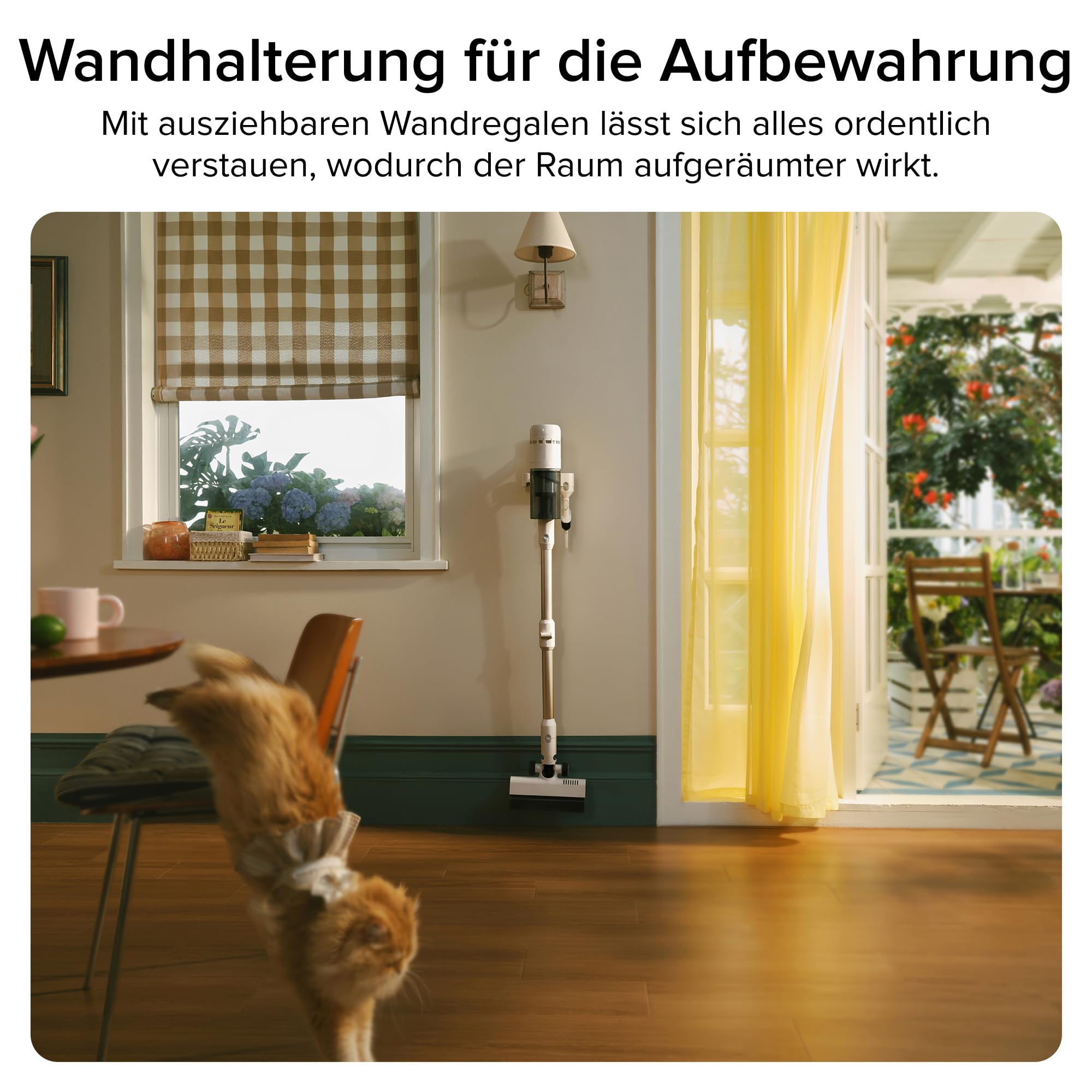 roborock H60 Akku Staubsauger, 27000Pa/300W/60 Min Akkusauger, 90° Flexibles Rohr, Staubsauger Kabellos, stielstaubsauger mit Anti-Tangle Bürste für Teppiche, Hartböden, Tierhaare, Auto 9