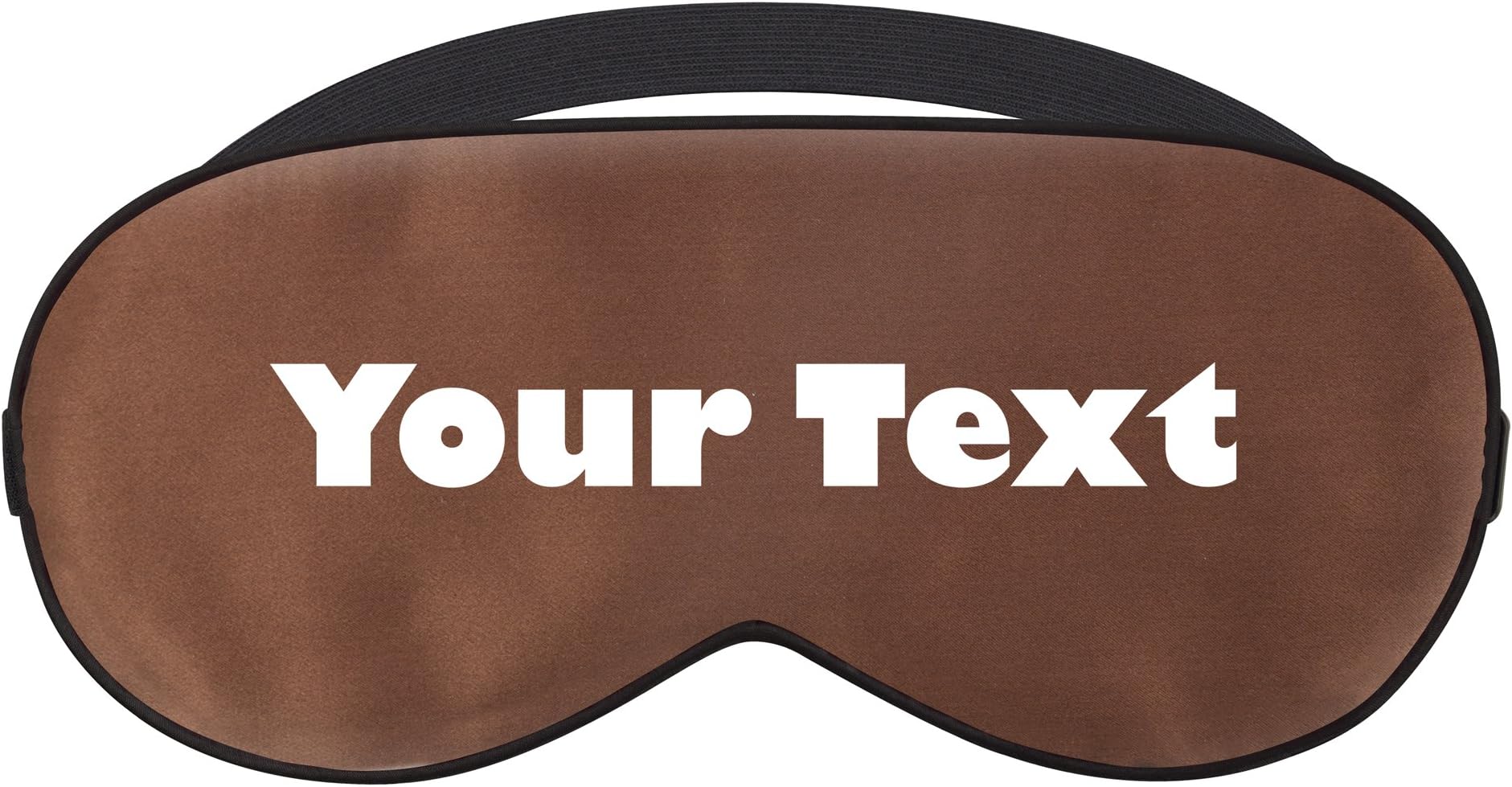 Personalised Eye Mask Silk (Brown)