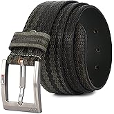 GIL Men’s Leather Belt– 100% Genuine Leather, 1.5", 3D Embossed, Durable Dress Casual Belt for Jeans, Pants & Workwear