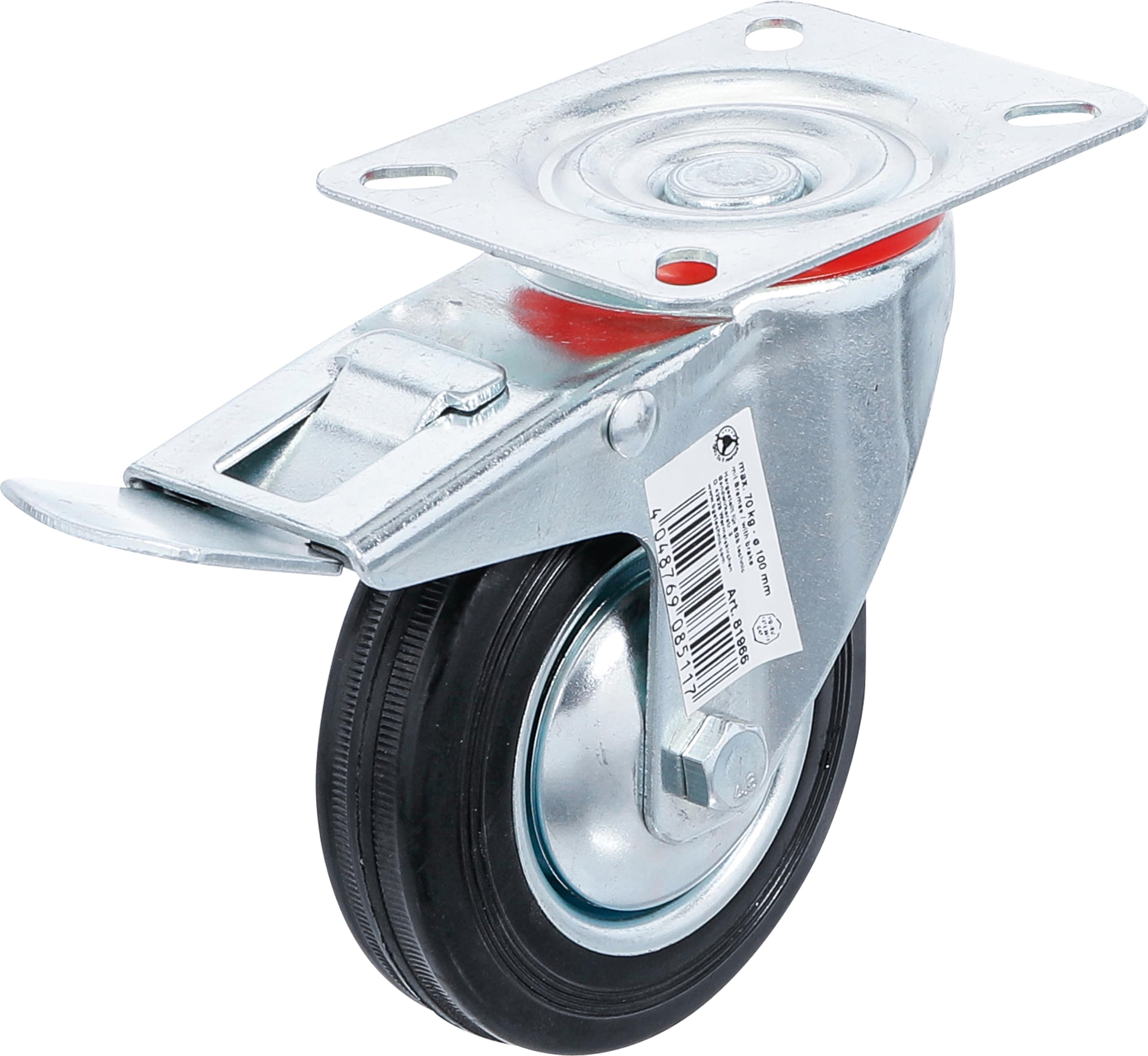 BGS Diy 81966 | Castor with Brake | with Base | Ø 100 mm