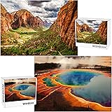 Jigsaw Puzzles 2 Pack 1000 Pieces - WISHDIAM