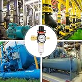 Noosverl Compressed Air Regulator Water Separator 1/4 Inch German Quick Couplers view 7