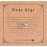 Kivosliviz Gigi Gifts from Grandkids Grandson Grandma Mothers Day Necklace Jewelry for Gigi