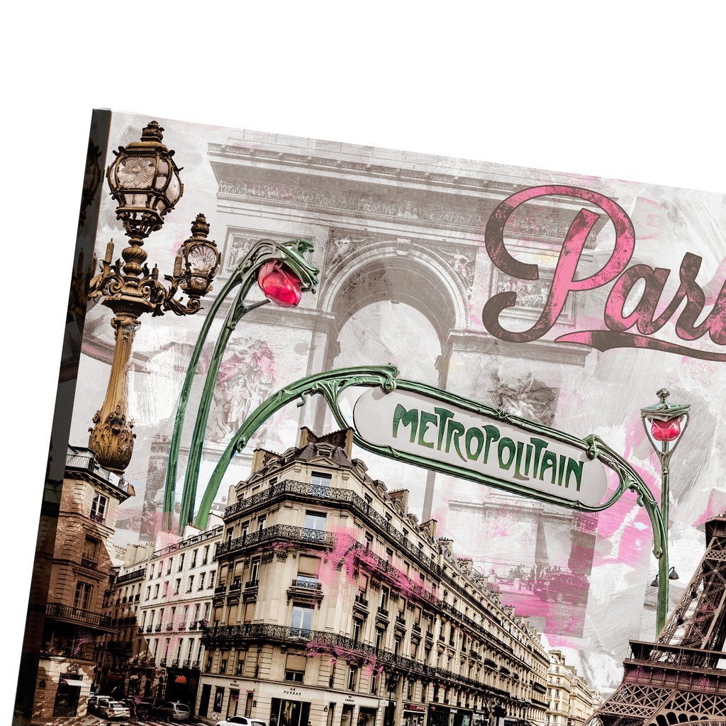 Decor Mi Modern Wall Art Pink Paris Eiffel Towel Decor Romantic City