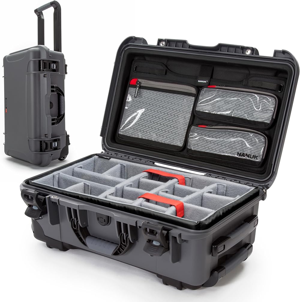 NANUK 935 Pro Photo Kit Case Graphite Waterproof Camera Hard Case Dividers