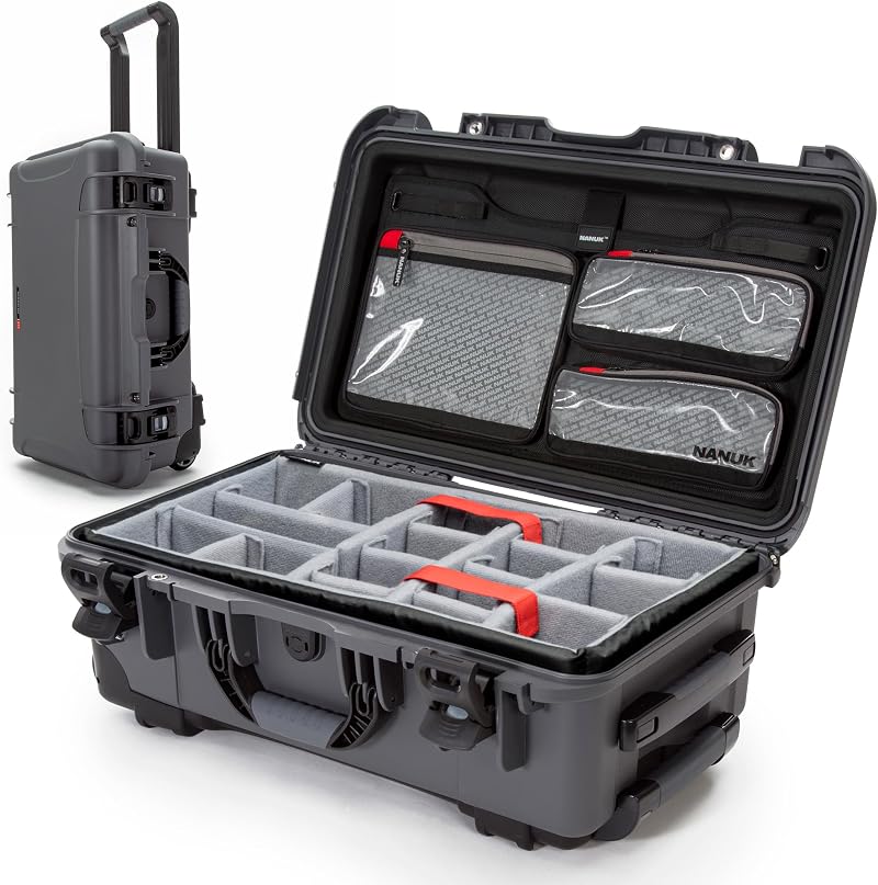 NANUK 935 Pro Photo Kit Case Graphite Waterproof Camera Hard Case Dividers