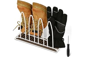 Dunkive Metal Shoe Drying Rack, Shoes, Boot, and Glove Drying Rack, Dryer Racks for Shoes and Dryer Shoe Racks Inside Dryers(White)
