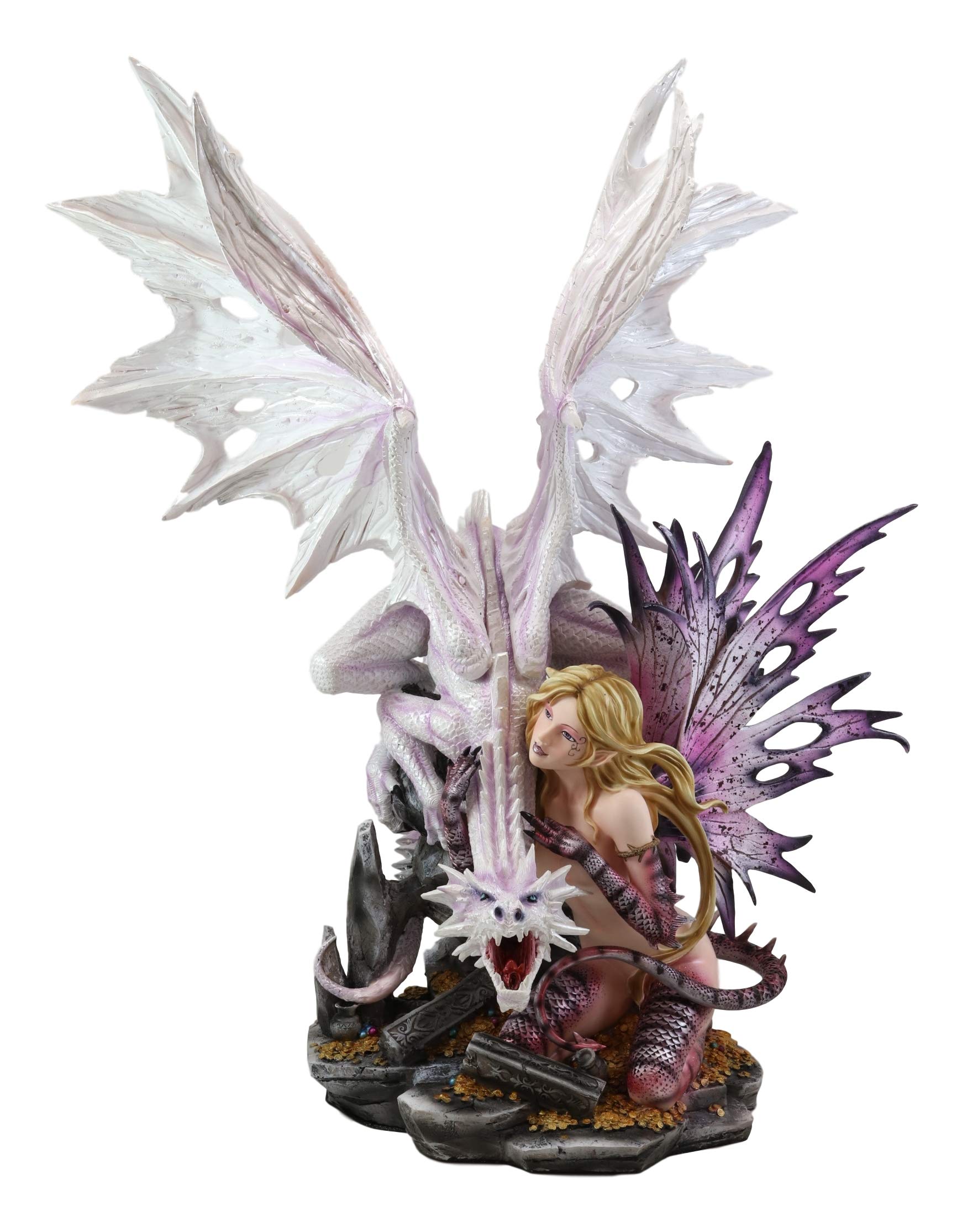 Buy Ebros Large 22.75" Tall Gothic Red Reptile Fairy with Roaring White