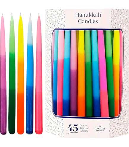Amazon.com: Colorful Kids Magnetic Candle Menorah Set- Includes