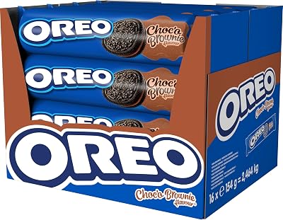 Choco Brownie galletas de cacao relleno, sabor brownie, 16x154g