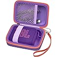 Carrying Case Compatible with JBL Go 4 - Portable Bluetooth Speaker Box Pro Sound, Also for Go 3/Go3 Eco/Go2 Waterproof Mini Wireless Speakers - Purple
