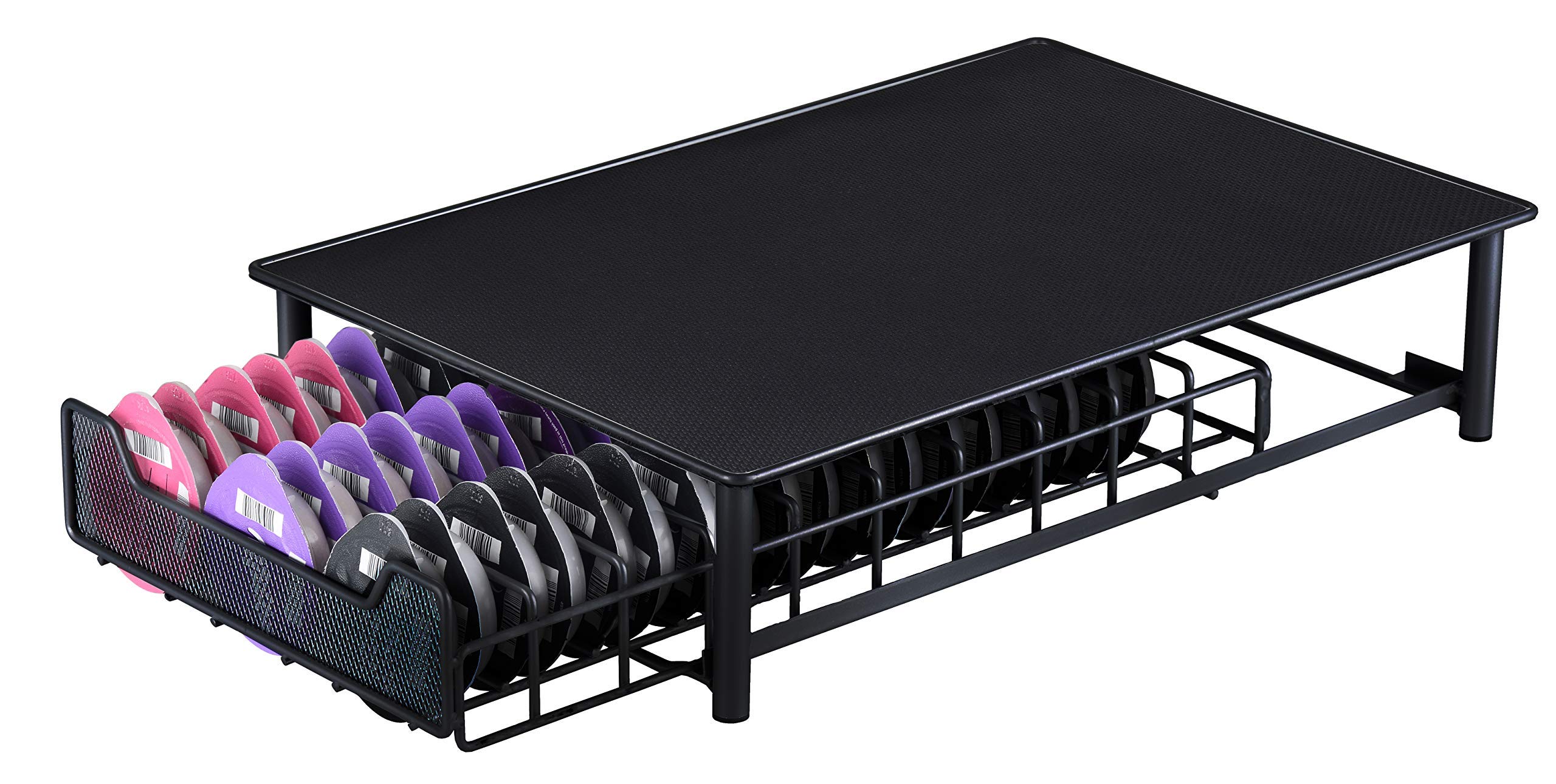 EXZACT Coffee Capsule Drawer Compatible for Tassimo Pods, The Drawer is not sold or created by Tassimo, Max. Capacity 60pcs Coffee Pods Holder, Dispenser, Stand