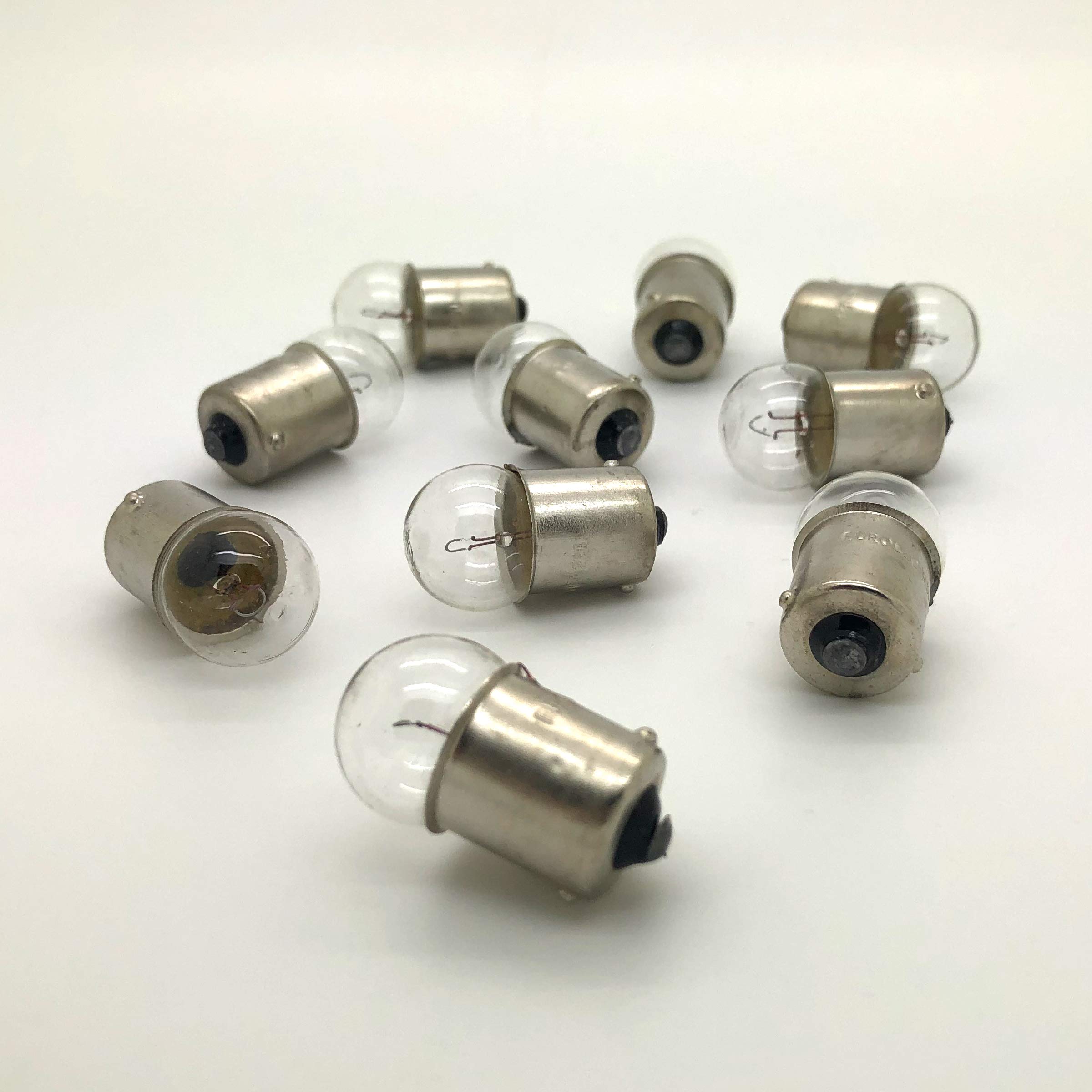 10 x Eurolec 207 R5W BA15S Car Light Bulb 12v 5w - Sidelight, Tail Light, Number Plate