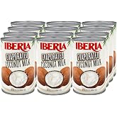 Iberia Lactose Free Evaporated Coconut Milk, 13.5 Fl Oz (Pack of 12)