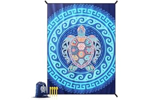 OCOOPA Diveblues Beach Blanket, Sand Free Mat Quick Drying, Large and Compact, Easy Carring, Perfect for Beach Yoga, Outdoor Music Festival, Travel Camping Gifts