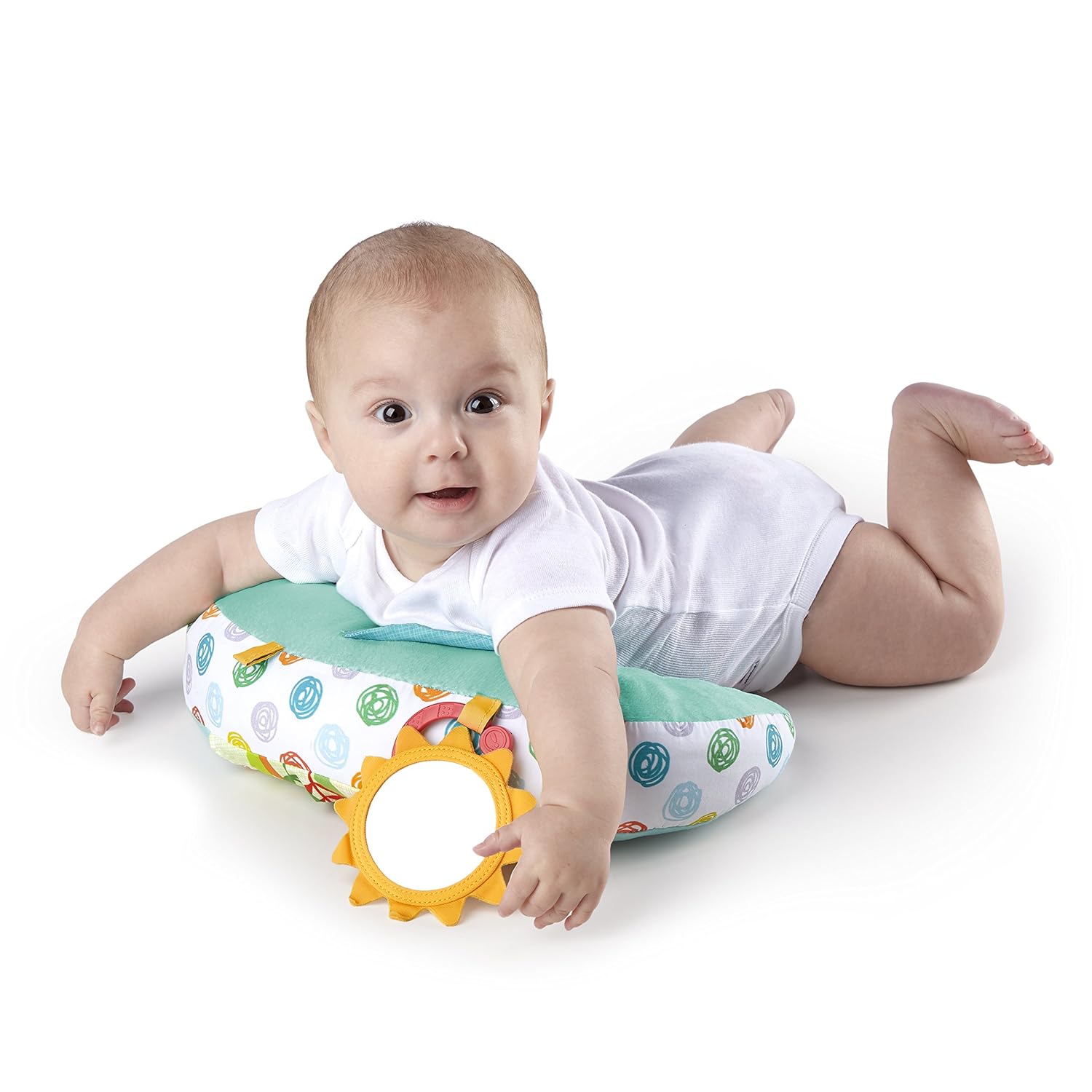 bright starts two can play tummy time playmat