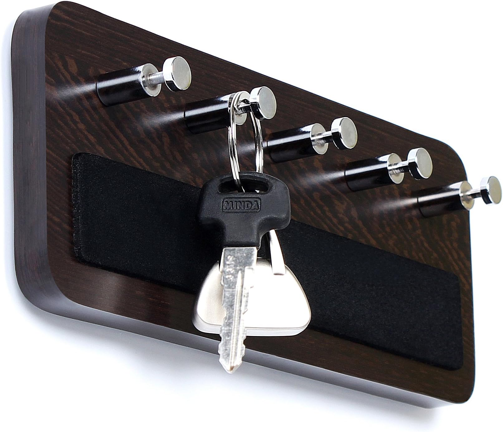BluewudKey Hold - Wall Mounted Key Holder/Key Rack Hooks - Skywood Wenge Big