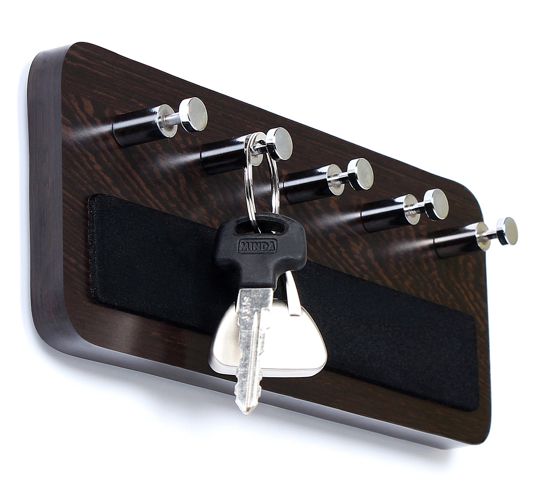 Bluewud Key Hold - Wall Mounted Key Holder/Key Rack Hooks - Skywood Wenge Big