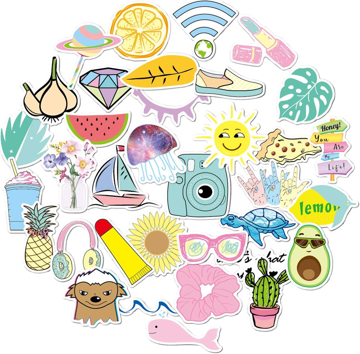 pink hydro flask stickers