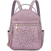 APHISON Small Backpack Purse for Women Cute PU Leather Mini Backpacks Ladies Casual Lightweight Travel Daypack Waterproof