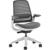 Steelcase Series 1 Ergonomic Office Chair, Carpet Floors, Graphite, Light | Ergonomic Work Chair with Wheels for Carpet, Helps Support Productivity, Weight-Activated Controls, Back &amp; Arm Support