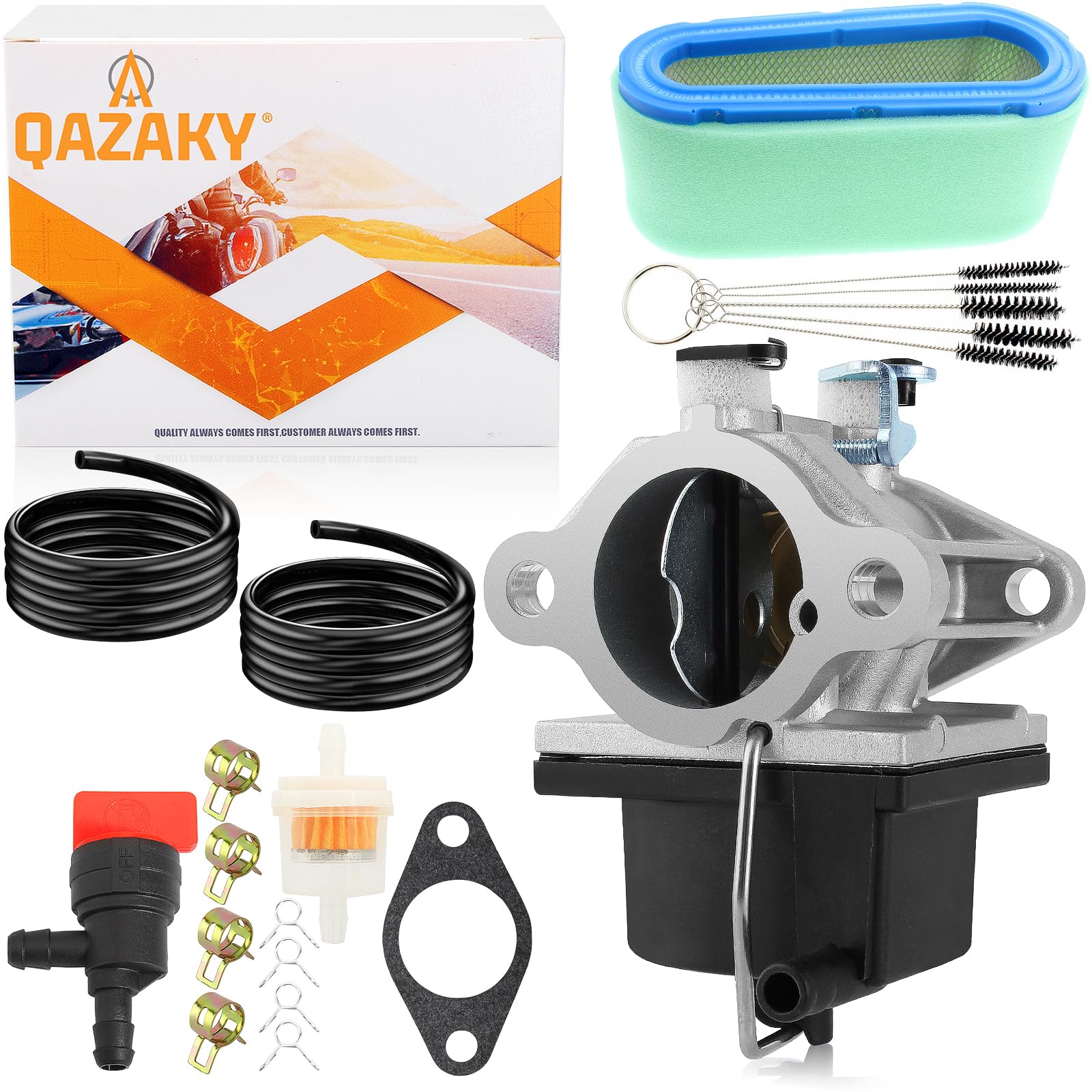 QAZAKY Carburetor Compatible with Tecumseh 640065 640065A OHV110 OHV115 OHV120 OHV125 OHV130 OV358EA OVH135 13HP 13.5HP 14HP 15HP Engine Lawn Mower Carb 520952 056316 13153