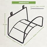 BLOSTM Wall Mounted Garden Hose Hanger Solid Steel Holder with Fittings Included view 6