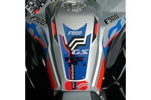labelbike - 3D Tank Pad Sticker Motorcycle Decoration and Protection in Resin Compatible with BMW F 900 GS Adventure - Color Blue Black Red