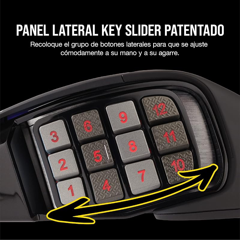 Scimitar Elite RGB Óptico MOBA/MMO Ratón para Juegos - Negro