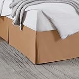 Nestl Light Brown Bed Skirt Queen Size - Queen Bed