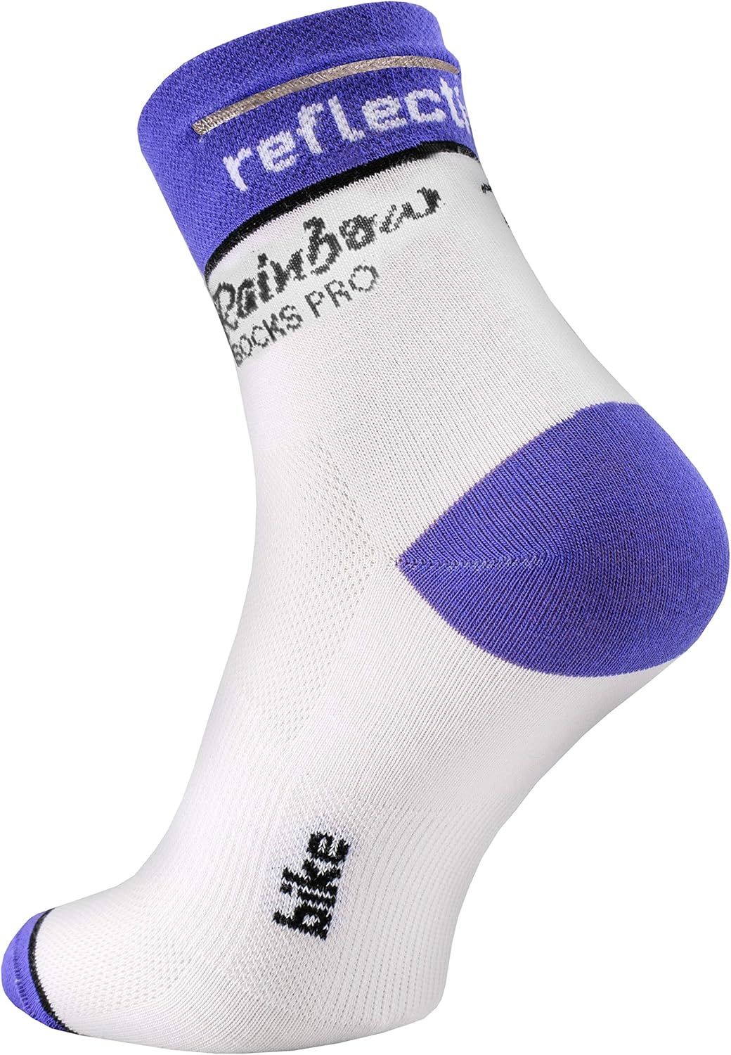 Rainbow Socks PRO Women Men Antibacterial Coolmax Reflective Sneaker