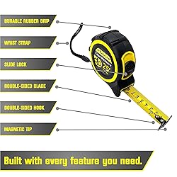 Bullseye 25 Ft Tape Measure with Magnetic Hook - 2