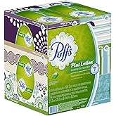 Puffs Plus Lotion Facial Tissues, 6 Family Boxes, 124 Tissues per Box