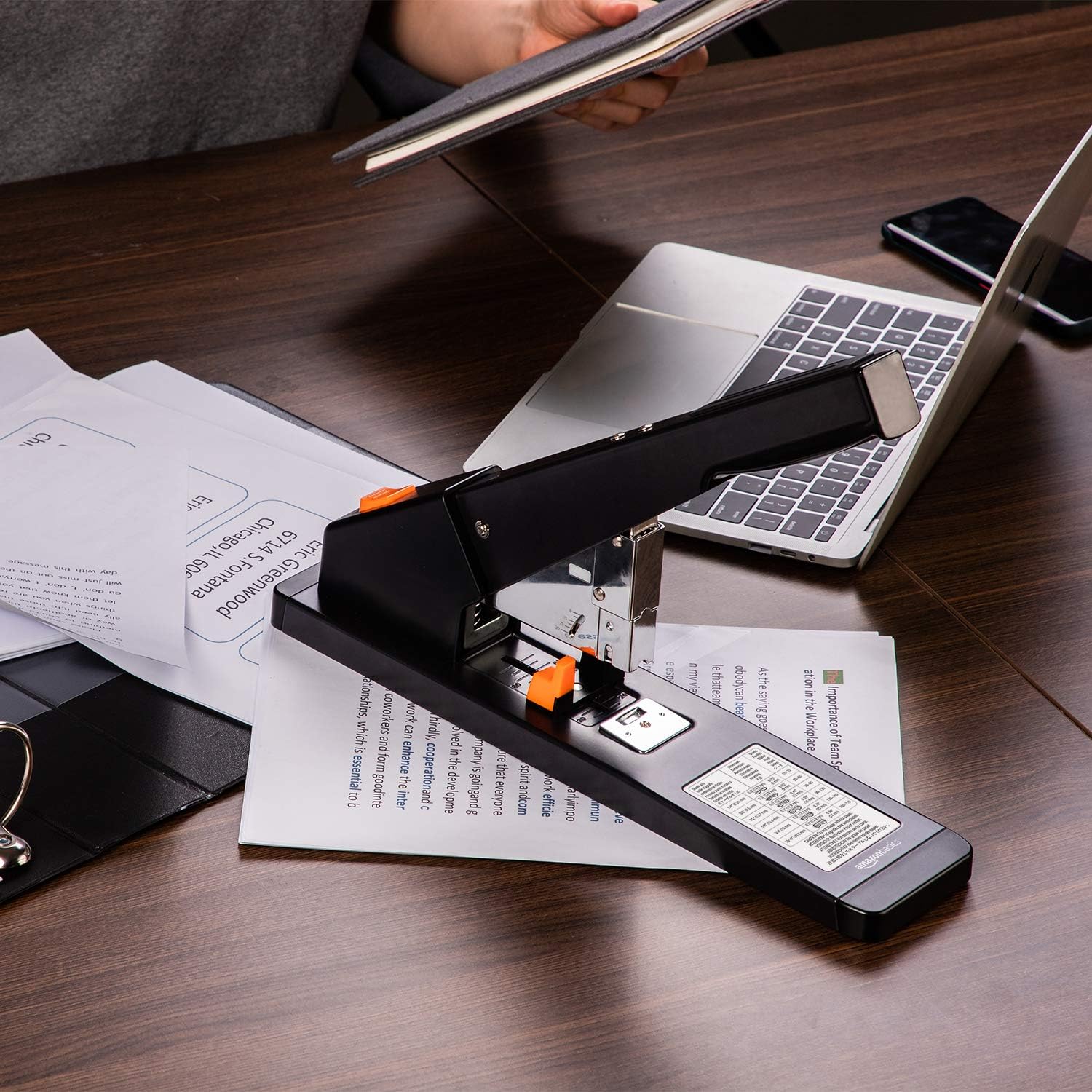  Basics Heavy-Duty Stapler, 210 Sheets : Office Products
