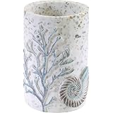 Avanti Linens Duschvorhang-Set 'Coastal Terrazzo' - 182x182 Cm + 12 Haken (Unterwasser-Motiv)