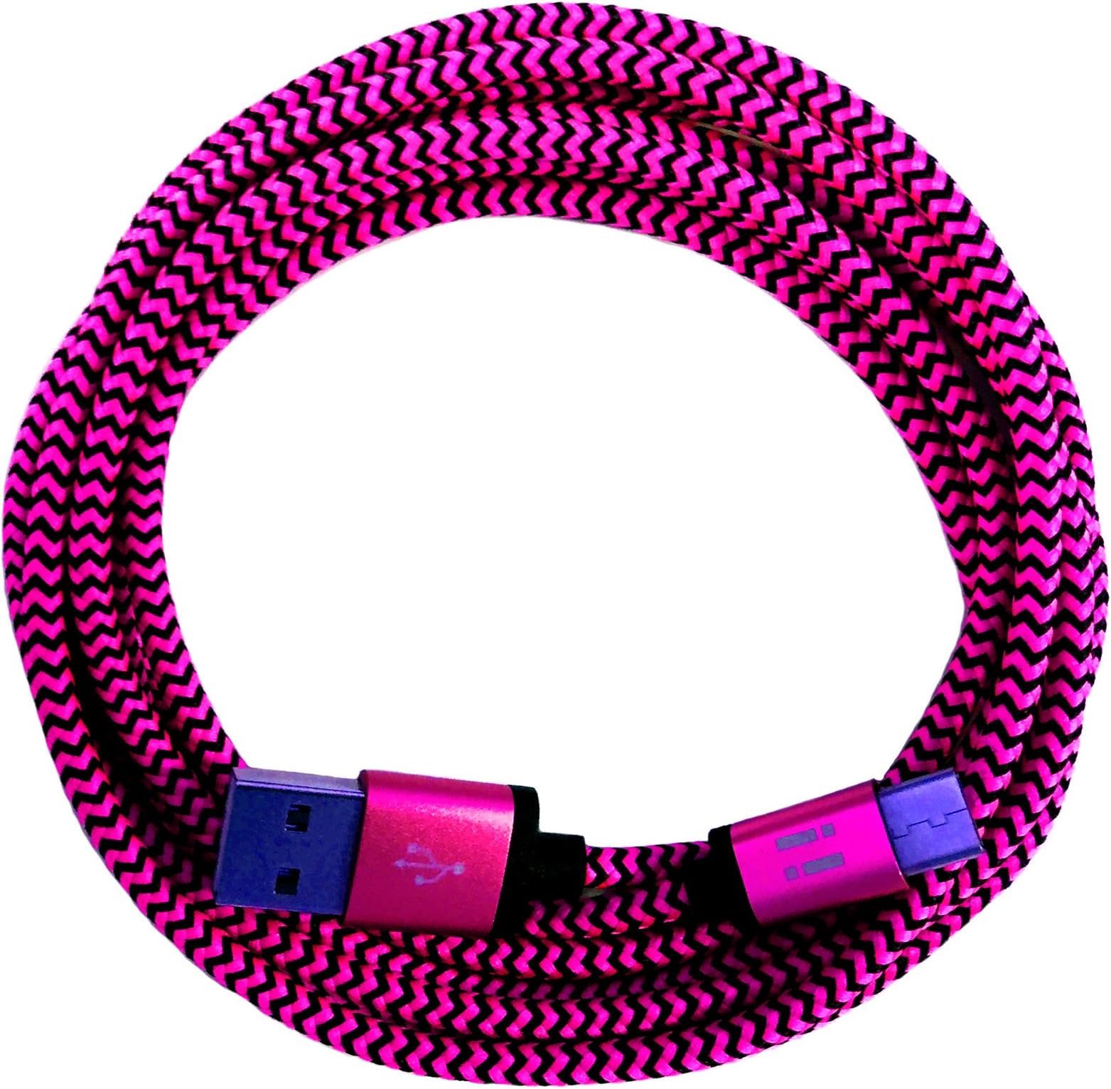 [Premio]® 20 cm / 50 cm / 1m / 2m / 3m / 5m / 10m / 20m Nylon USB Charging cable KFZ AUX CAT6 extension
