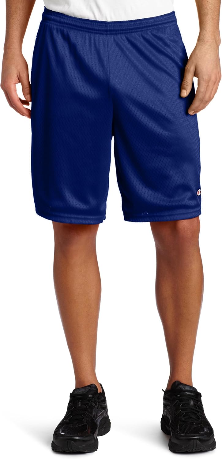 Champion Men's Long Mesh Short with Pockets: Champion: Clothing