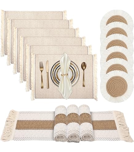 MDS - 1 Camino De Mesa De Arpillera 100% Natural De 12 X 72 Pulgadas, Rústico, Granja, Campestre, Bohemio, Camino De Yute Para Boda, Recepción, Decoración Del Hogar, Cumpleaños, Despedida De