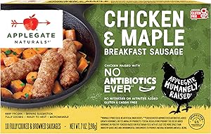 Applegate, Natural Chicken & Maple Breakfast Sausage Links, 7 oz (Frozen)