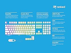 Ranked Pudding PBT Keycaps | 112 Double Shot