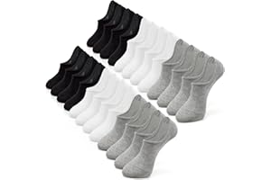 IDEGG No Show Socks Women and Men 12 Pairs Casual Low Cut Anti-slid Athletic Socks with Non Slip