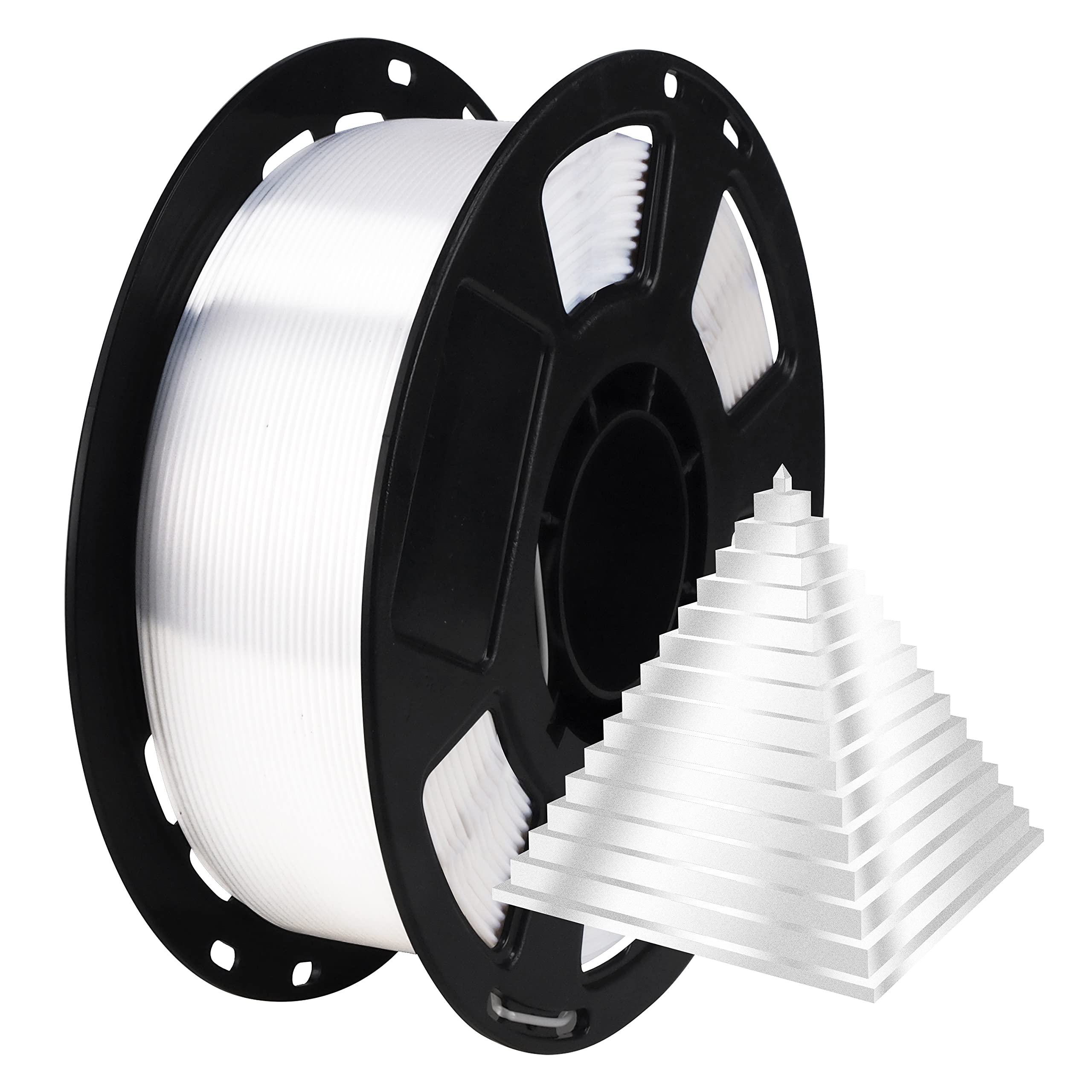 Silk Pearlescent Shiny Pearl White PLA
