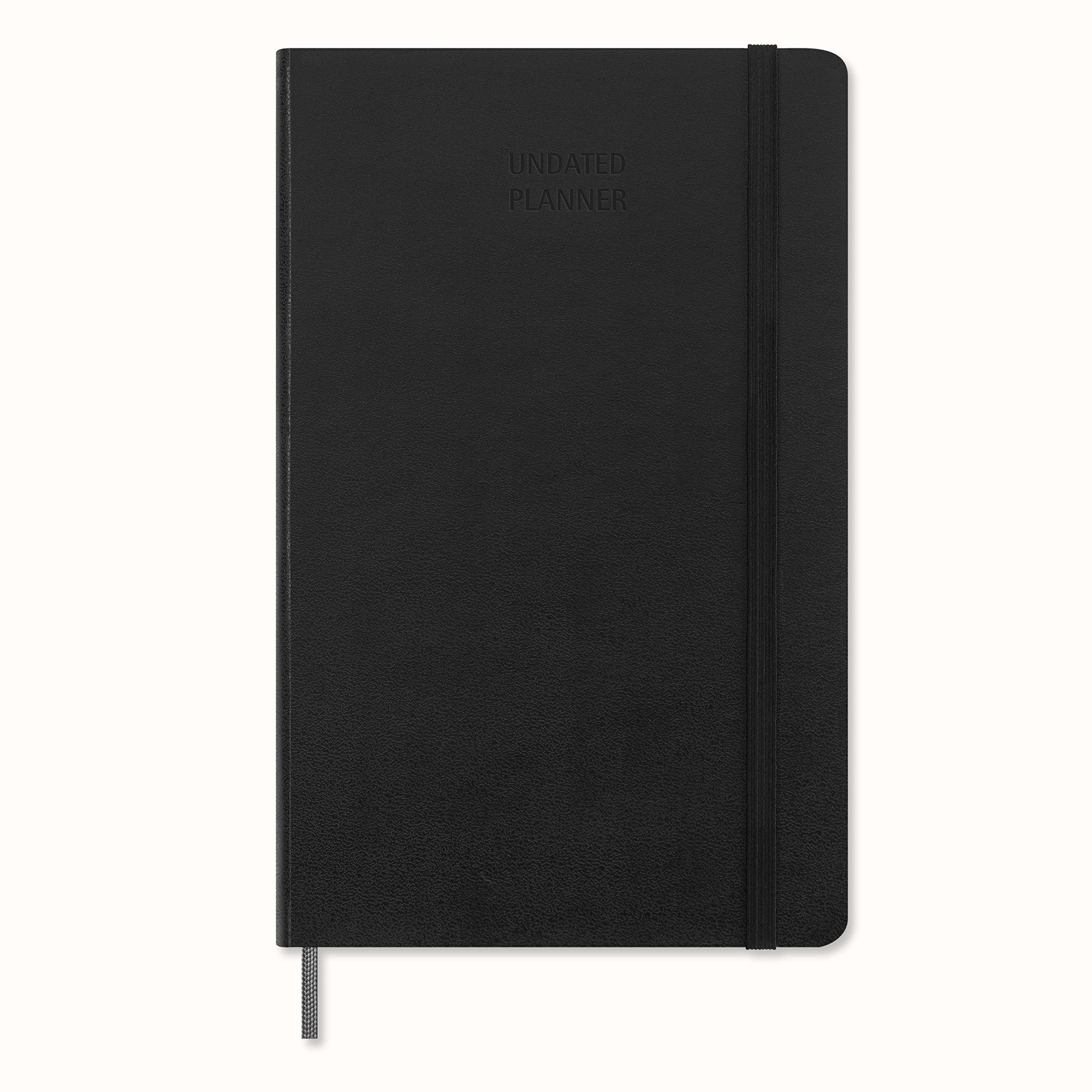 Moleskine Classic 12 Month Undated Weekly Planner, Hard Cover, Large (5