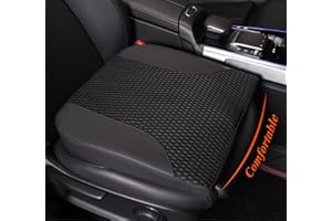 kingphenix Car Seat Cushion – Memory Foam Pad for Driving Comfort – Boosts Height and Relieves Coccyx & Lower Back Pain – Car