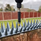 S4U Fence Wall Spikes 12pcs Anti-Climb Deterrent 44.3cm Grey view 6