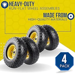 AR-PRO (4-Pack) 4.10/3.50-4" Flat Free Tire and