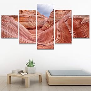 SIGNWIN 5 Panel Canvas Wall Art Modern Art...